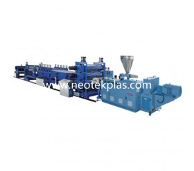 Wave tile extrusion production line